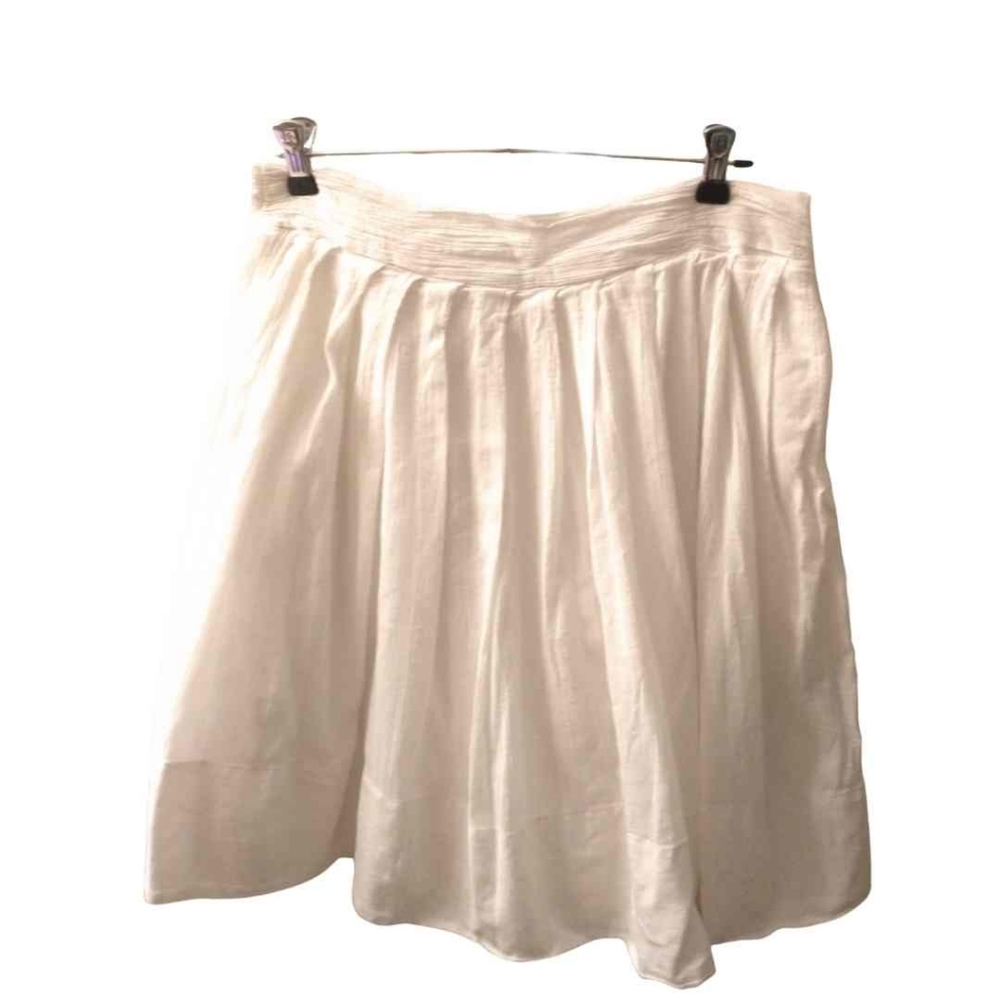 Mossimo White cotton pleated Skirt Size 6